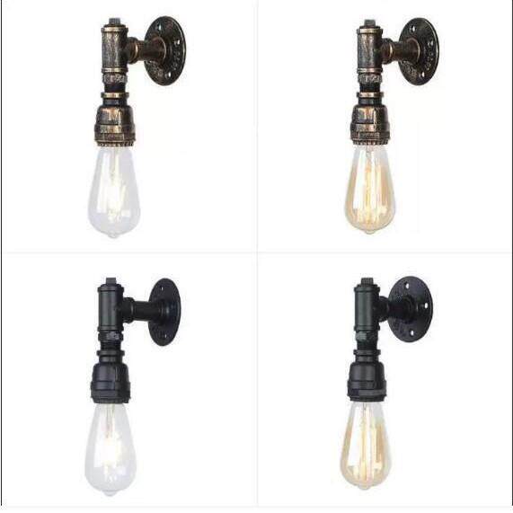 欧式复古创意水管壁灯卧室美式乡村个性过道走廊灯具工业风墙壁灯