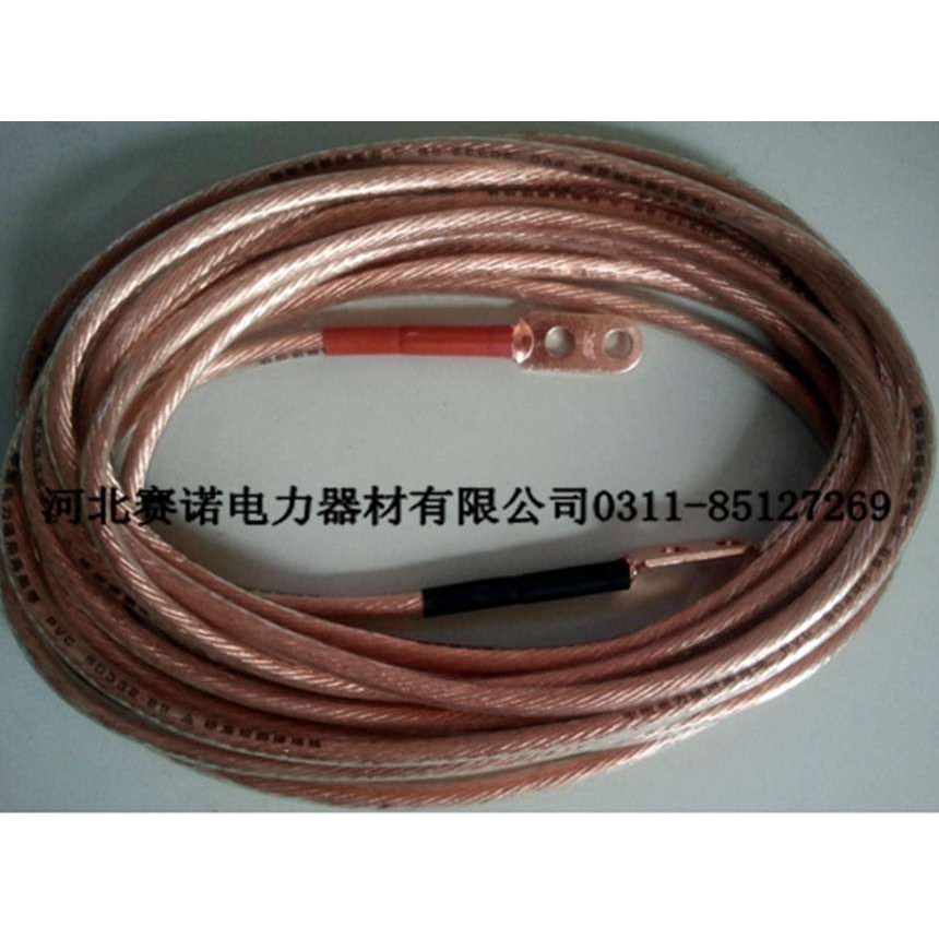 钳口接地线400v 16mm2-4*1+2米钳口式安保线 殿力JDX-0.4KV接地线