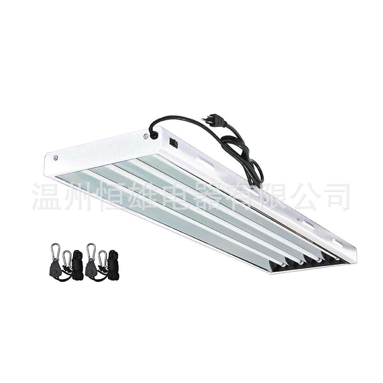 热销欧美植物生长补光灯照明灯水培农用54W4根灯泡T5荧光灯具