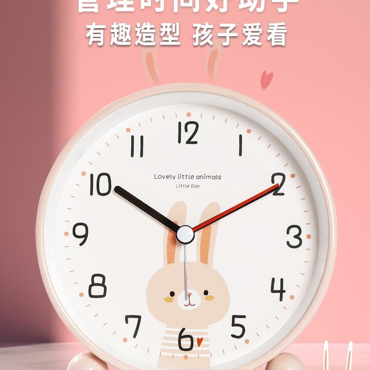 摆台式闹钟表儿童时钟学习女孩新款桌面静音2025小学生用起床