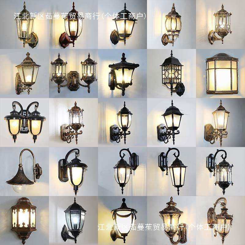 户外壁灯过道阳台复古别墅大门防水楼梯走廊室外墙壁庭院墙灯欧式