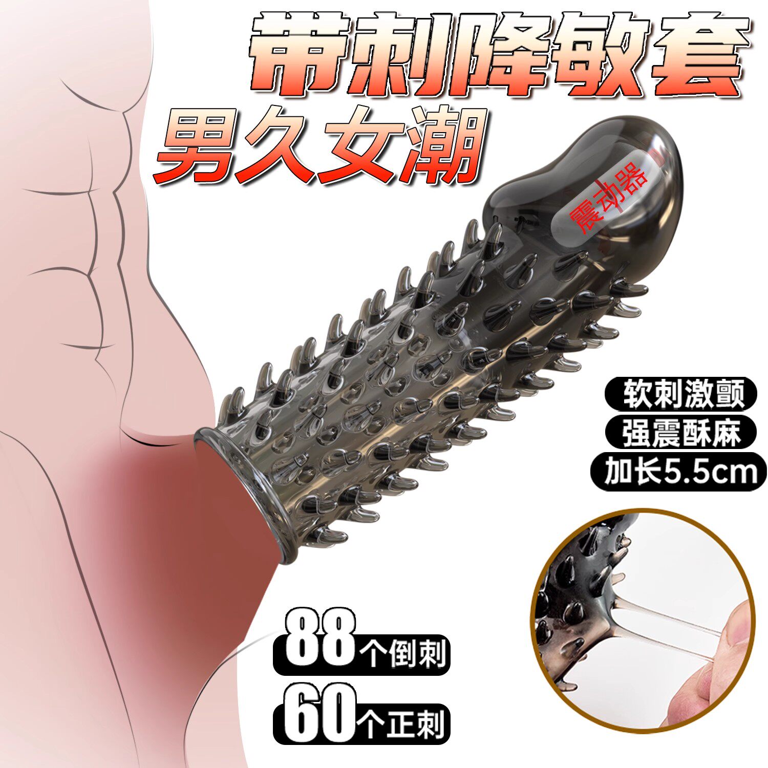 避孕安全套性兽带刺激阴蒂夫妻情趣粗增硬大延时安全套高潮仅包头