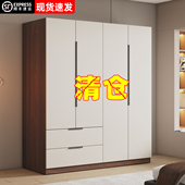 衣柜家用卧室工厂直销简易柜子经济型组装 实木质儿童衣橱出租房用