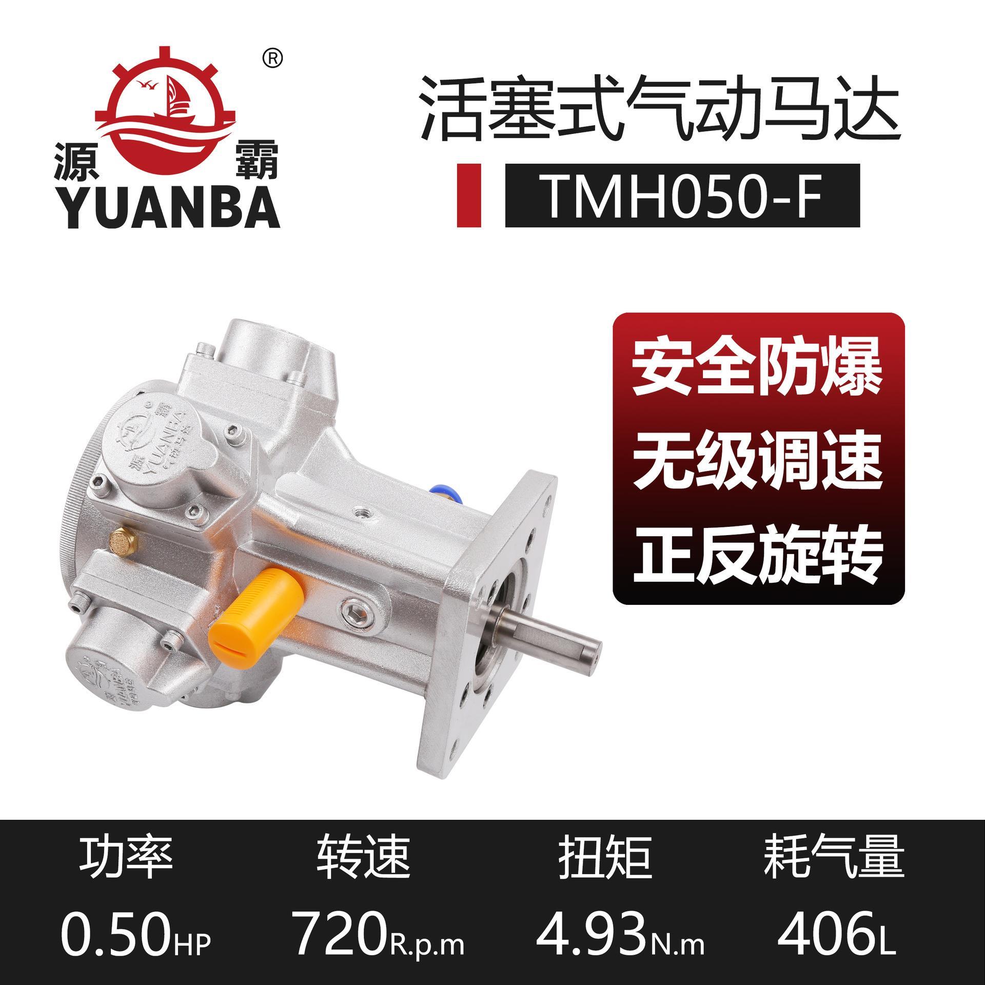 厂家直供瑞安源霸空气马达TM050-F带法兰活塞式气动马达高扭矩