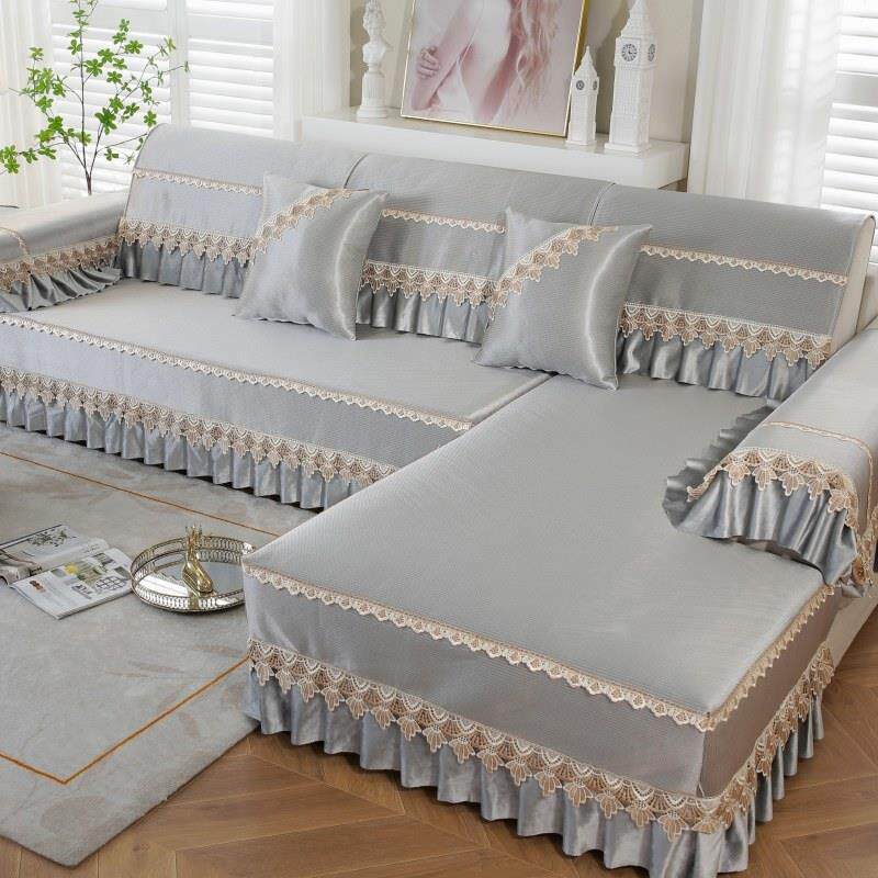 新款夏季全包沙发垫凉席冰丝竹藤席坐垫防滑沙发套罩巾定做可机洗