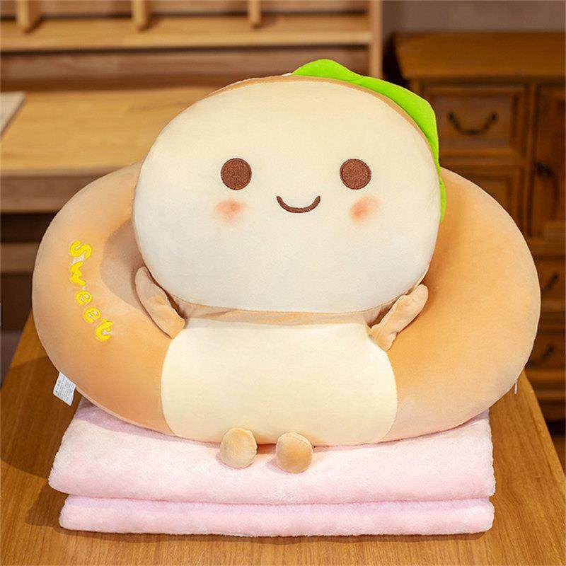 可爱抱枕被子两用二合一办公室学生午睡枕汽车用枕头午休毯子靠枕,居家布艺,抱枕被,淘宝优惠券,粉丝福利购,淘宝优惠卷
