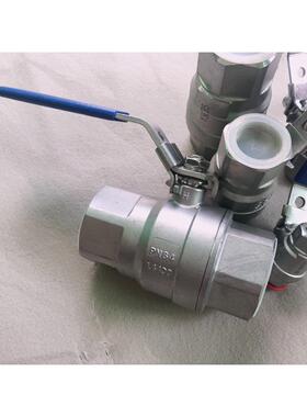 德标PN64两片式内螺纹球阀1.4408