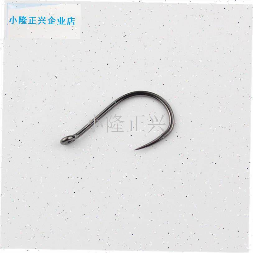 品无倒刺管付千又鱼钩散装正嘴带圈孔环钩N鲢鳙皖鲤草青鱼大物钩-