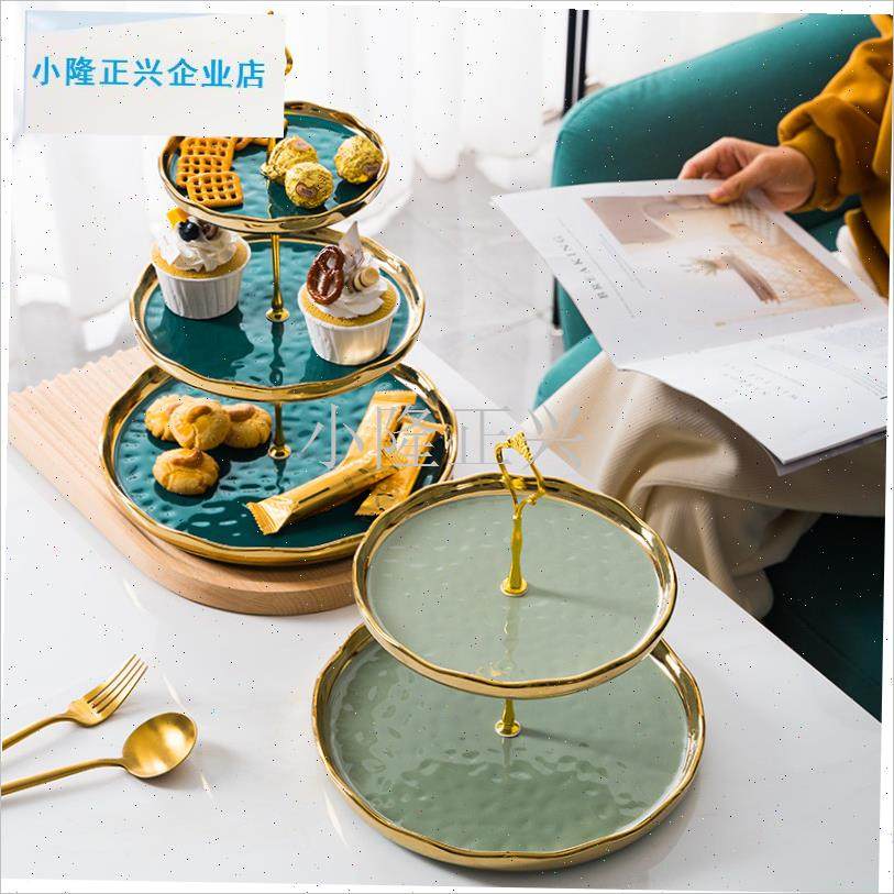 瓷三层水果盘茶几现m代客厅创意甜品点心多层蛋糕架家用托盘串盘-,餐饮具,盘,淘宝优惠券,粉丝福利购,淘宝优惠卷