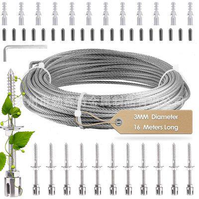 不锈钢十字钢丝绳夹旋转十字交叉卡头固定mm钢丝绳植物藤蔓攀爬