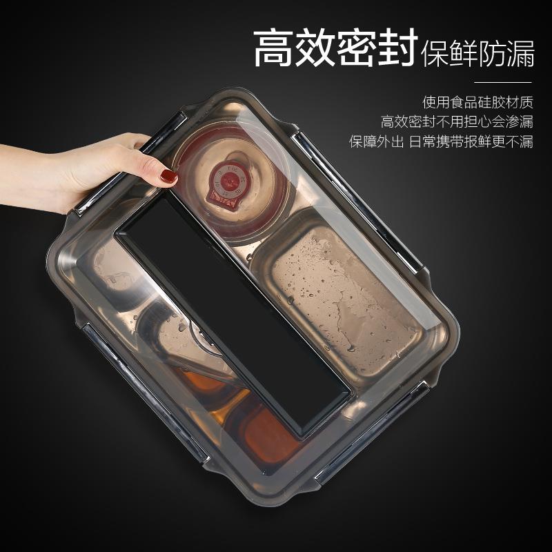 厂家不锈钢保温带碗便当盒分格儿童成人饭盒上班族大容量餐盒