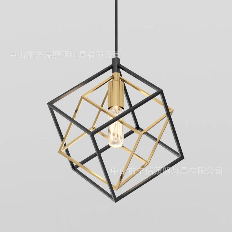 跨境美式乡村工业风吊灯客厅餐厅卧室灯北欧铁艺创意现代简约灯具