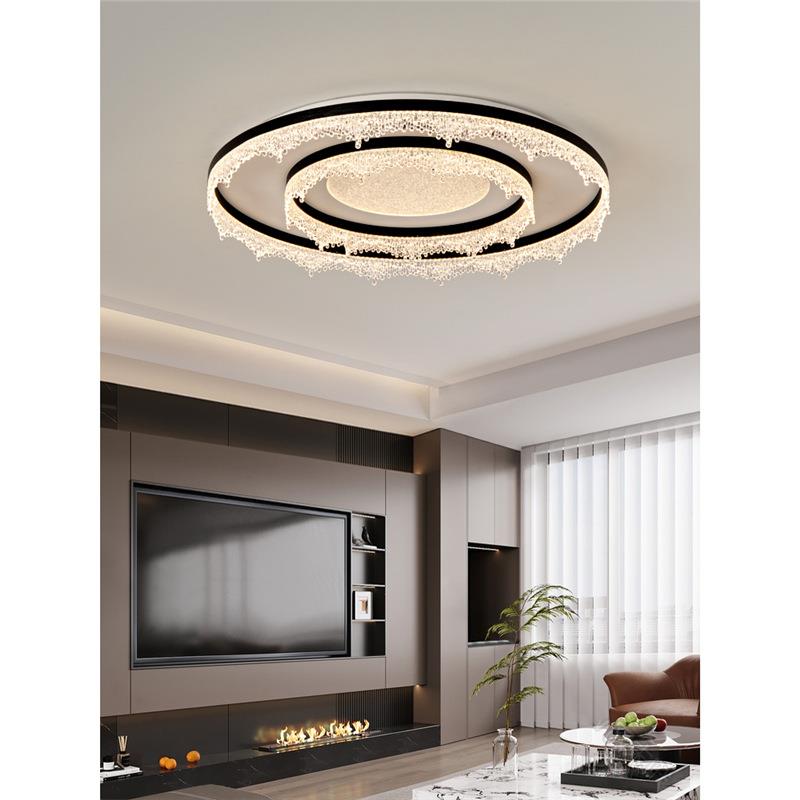 客厅灯2025新款简约卧室高级感设计师主卧房间书房意式圆形吸顶灯