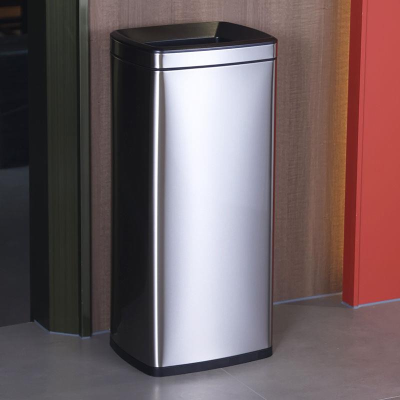 洗手间擦手纸专用垃圾桶大容量厨房商用不锈钢无盖加高立式大号