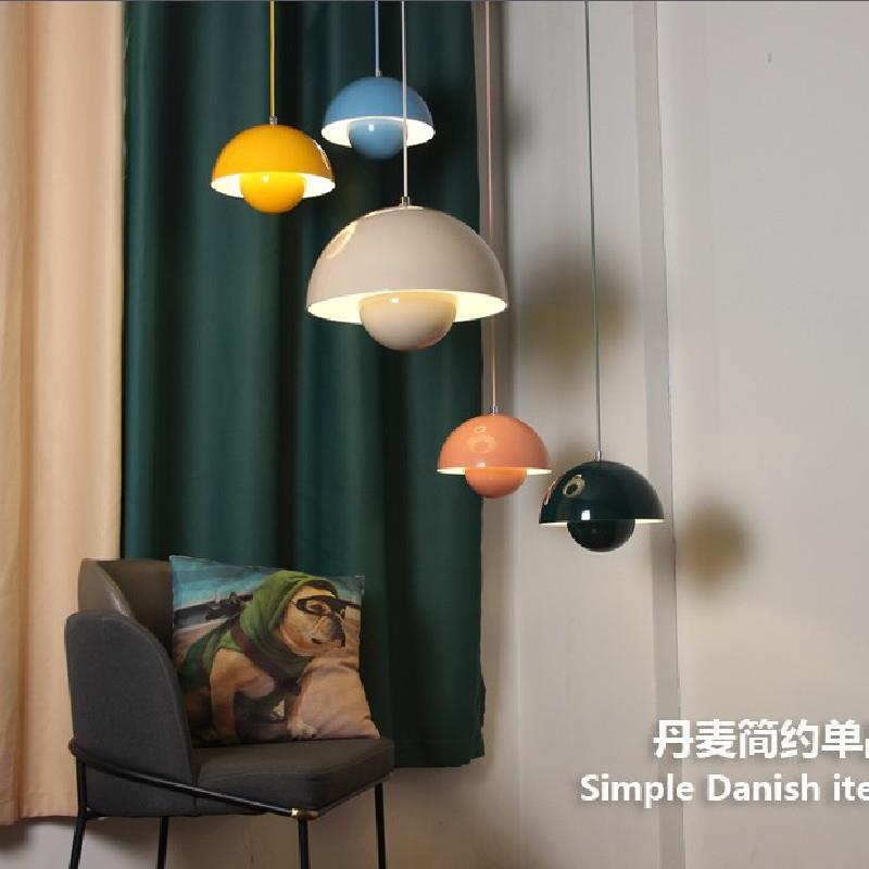 丹麦创意简约花苞餐厅吊灯北欧卧室床头大气饭厅现代吧台小吊灯