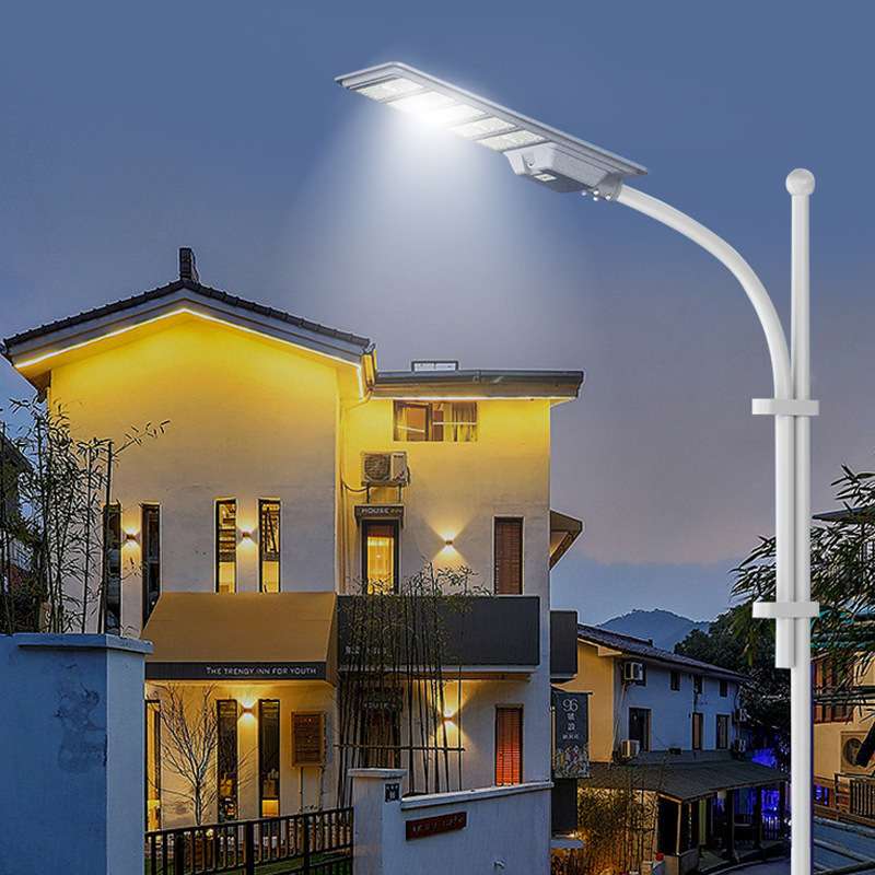 跨境Solar street light 太阳能压铸一体化路灯人体雷达感应灯具