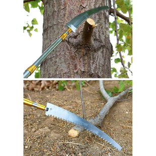 手锯高枝锯伸缩杆高空锯树锯子手工锯家用锯钓鱼修剪果树枝锯神器