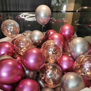 极速100/50PCS Metal Latex Balloons 2023 NewOyears Decoratio