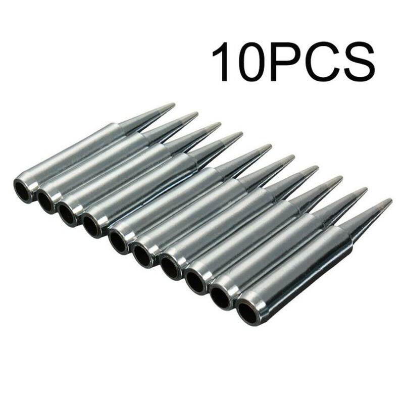 极速10pcs 900M-T-B Solder Iron Tips Set Lead-PFree Pure Copp