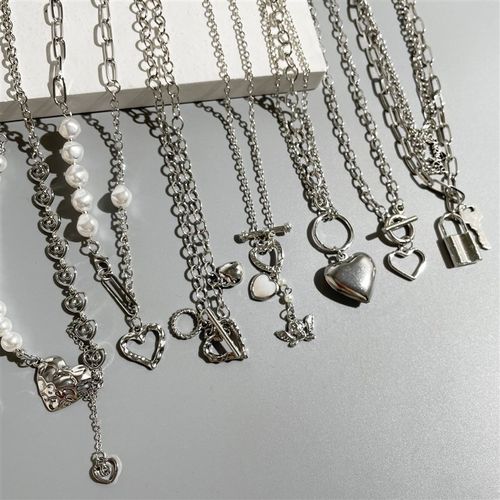 极速Ot clasp clavicle chain LovJe Pendant Necklace