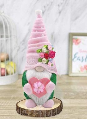 极速Mothers Flowmers Spring Decoration Day Home Gnomes Gnom