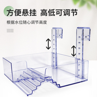 极速亚克力透明乌龟晒台巴西龟深水爬H坡浮台鱼缸龟缸造景壁挂式