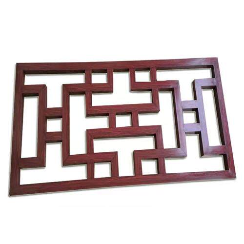 极速定制铝合金窗花防盗网仿古木B纹铝窗花中式花格入门屏风隔断