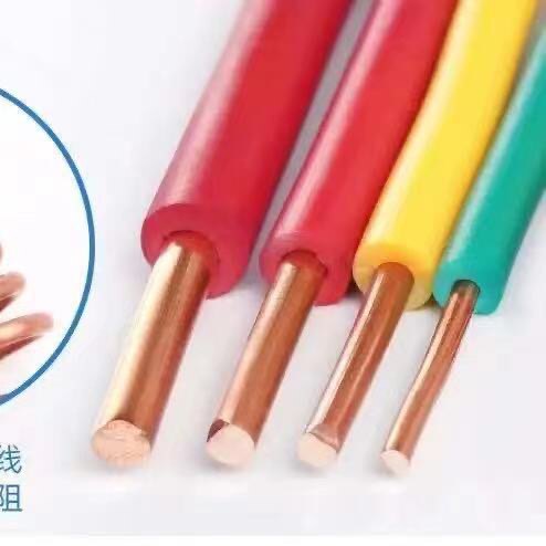 极速家装BV纯铜2.l5电线单股4平方家用1.5单芯铜线6装修铜芯10硬