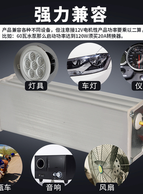 极速电动车转换器直流转换器电瓶车48v60v72v转12v电压DVC变12V20