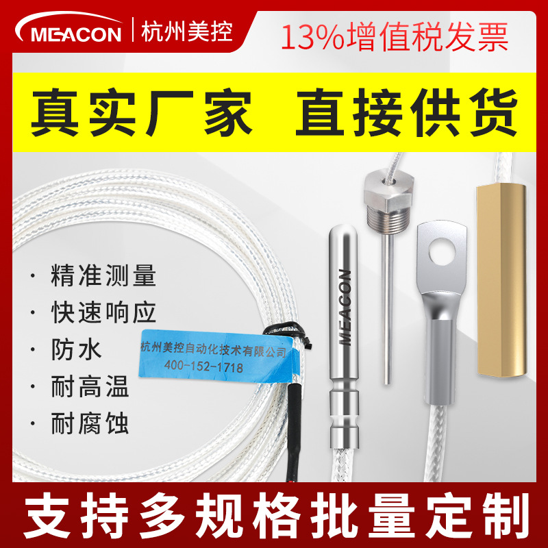 极速PT100温度传感器探头  PT100G0直接引线温度探头 温度传感器
