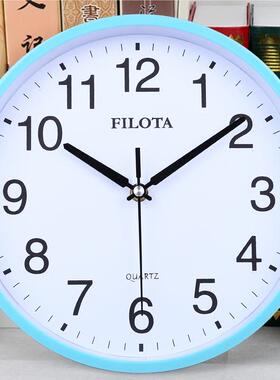 极速浴室厨房防水挂钟简约静音家用钟表温湿N度计时钟倒计时小挂