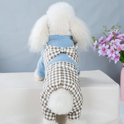 极速Couple Dogs Clothes Fashion CDog Jumpsuit Puppy Ps Cloth