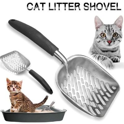 极速New Cat Litkter Scooper Metal Scoop Sifter Pet Deep Shov