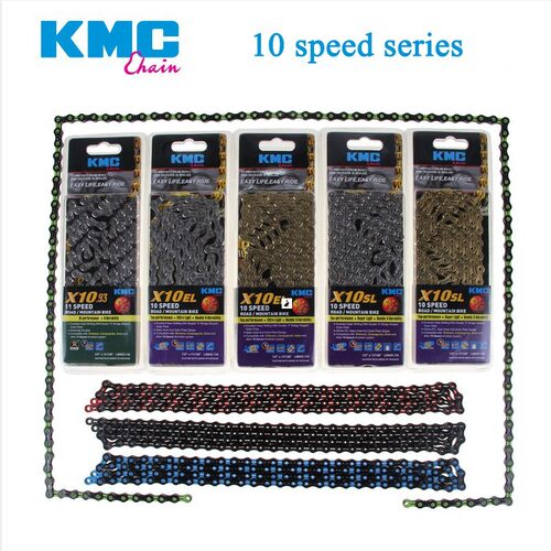 新品KMC X8 X9 X9sl X10 X10sl X11SL X12 Bike Chain 9S Y10S 11