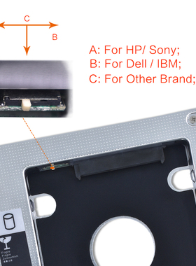 极速TISHRIC 2ND HDD Caddy 9.5mm/12.7mm OptibayQ SATA 3.0 HDD