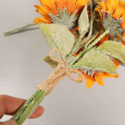 极速Siamulation yellow sunflower flower flower cuttings autu