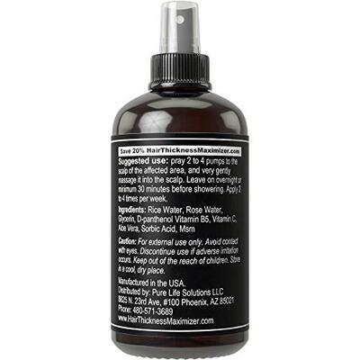极速Rice Water Hair Growth Spray. Vegan Hair TRhickening Moi