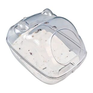 极速Hamster Plastmics Bathroom Transparent Sand Box for Gerb