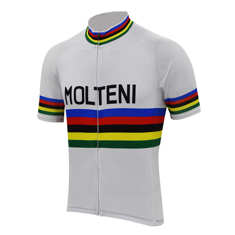 极速7 styles retro molteni men cycling jersey tSeam short sl