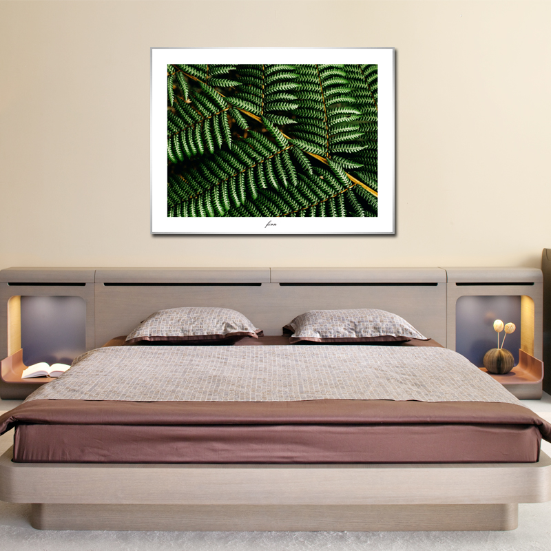 极速植物树叶装饰画现代家居有框画E过道走廊单幅背景画餐厅客厅图片