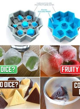 极速7 Vorm Diy Dobbelstenen SilicoDne Ice Tray Mold Game Dic
