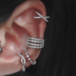 Fake Piercing Cartilage 极速1PC Cuff Conmch Ear Helix