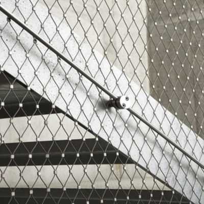 极速厂销工厂楼梯 阳台用v不锈钢卡扣软钢丝绳网 动物笼舍品