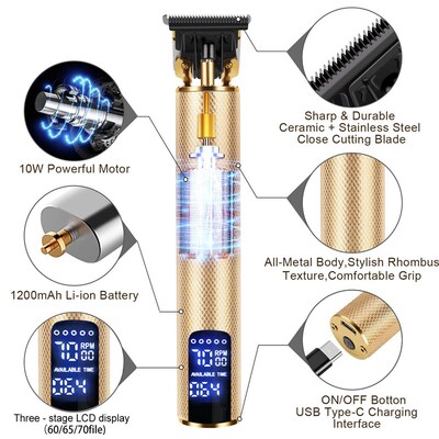 极速hair trimmjer Professional haircut hair clipper beard tr