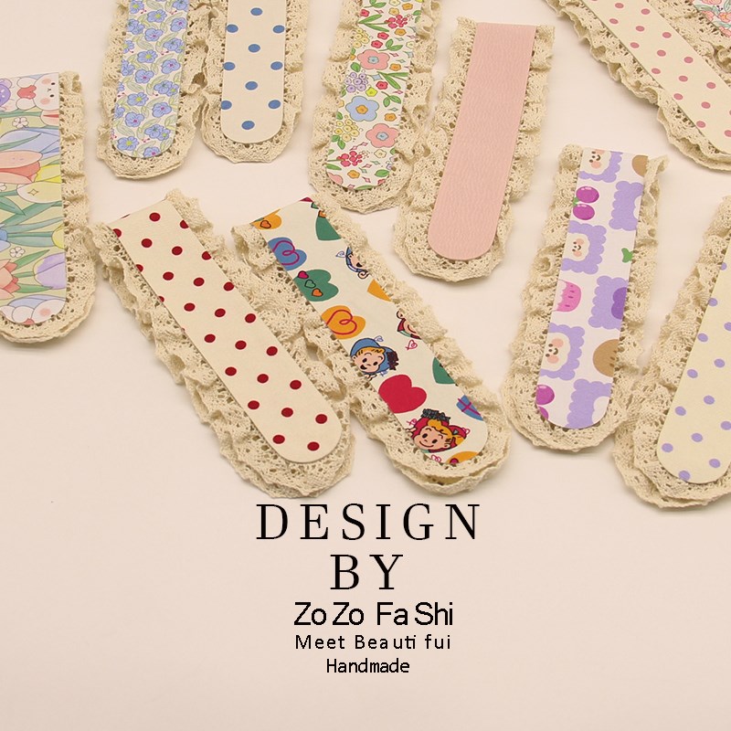 儿童长款田园风魔术贴发箍女童刘海贴魔法贴发贴粘碎发整理神器in