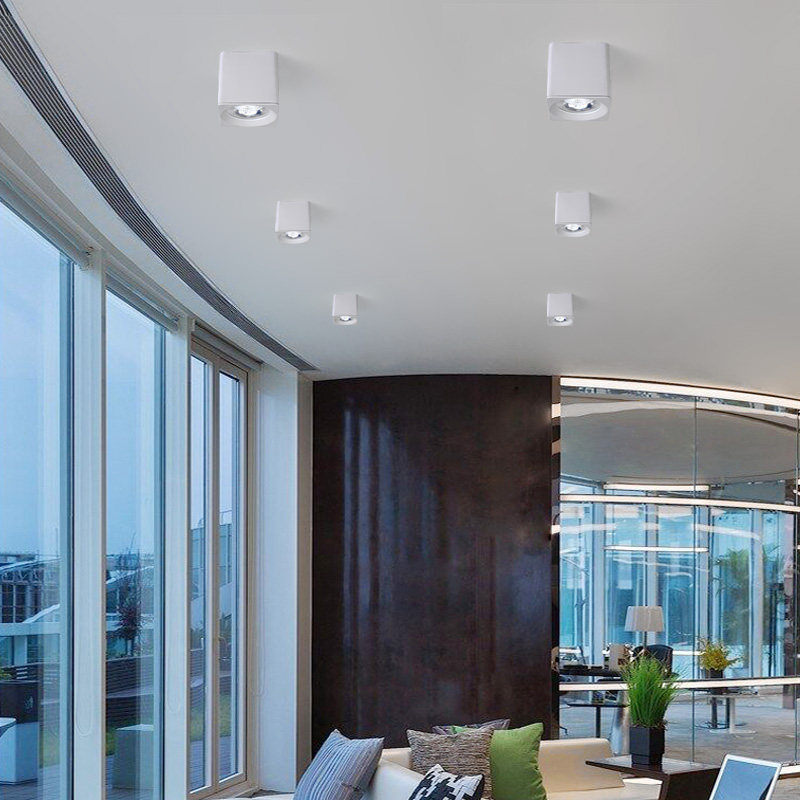 明装筒灯方形客厅吸顶过道灯卧室餐厅店铺商用办公室Y三色明装射,家装灯饰光源,明装筒灯,淘宝优惠券,粉丝福利购,淘宝优惠卷