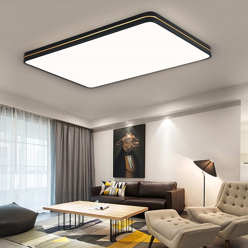 客厅灯现代简约大气2025年大灯家用超薄吸顶灯卧室灯吸灯全屋灯具