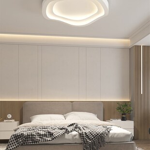 主卧室灯2024年新款极简吸顶灯具现代简J约家用创意全光谱书房间