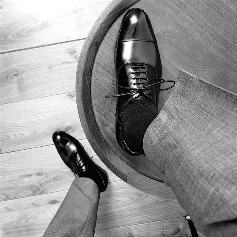 英伦三接头皮鞋真皮商务正装牛津鞋小码37大码45男鞋46新郎婚鞋47