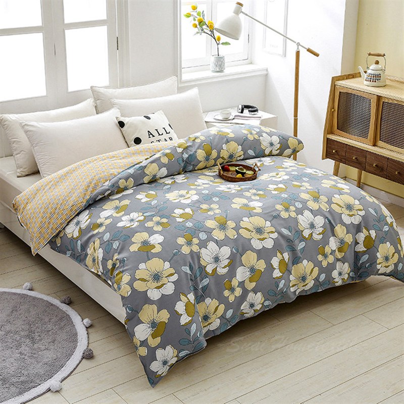 纯棉被套全棉小花1米6单件1.6单人160x210被罩O春秋天5x6x7一米八